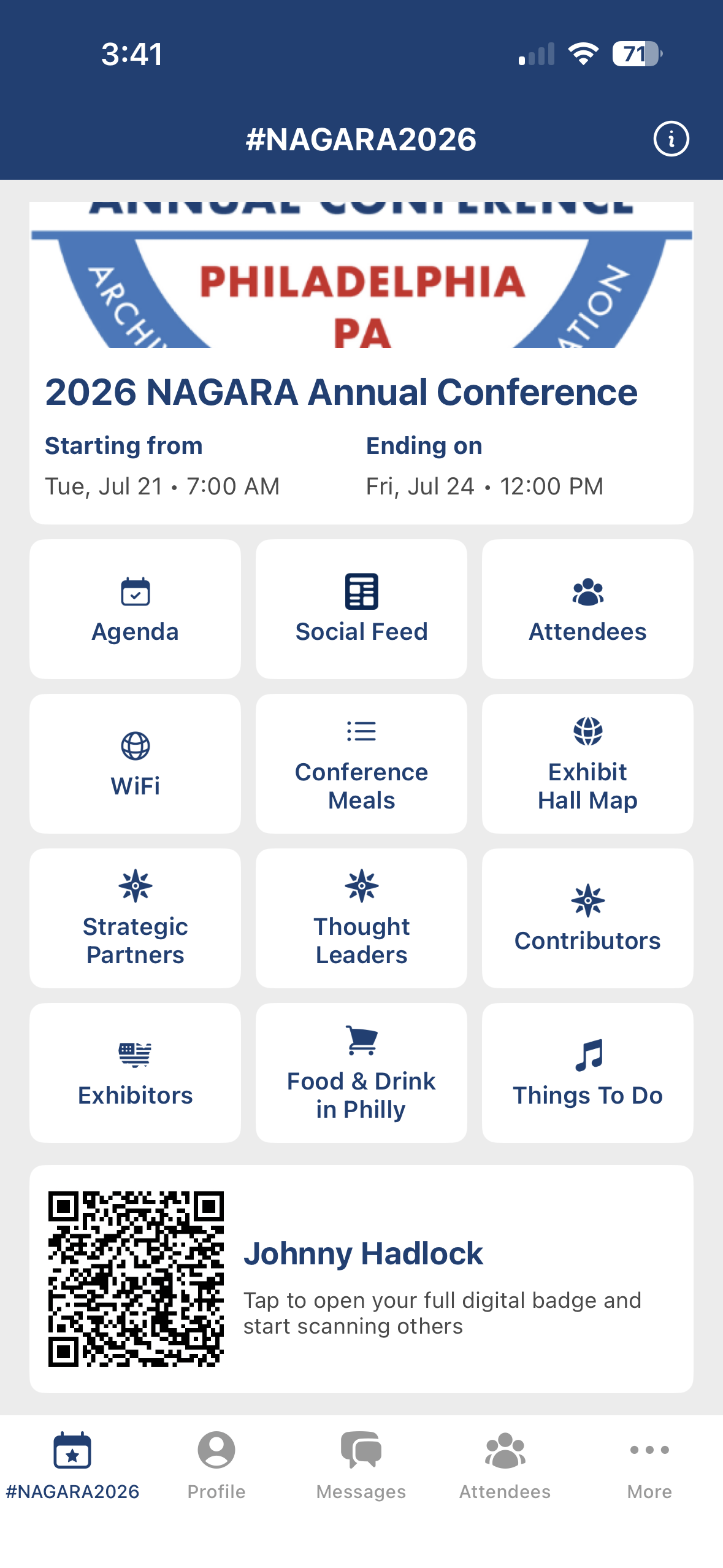 NAGARA 2026 mobile app event dashboard